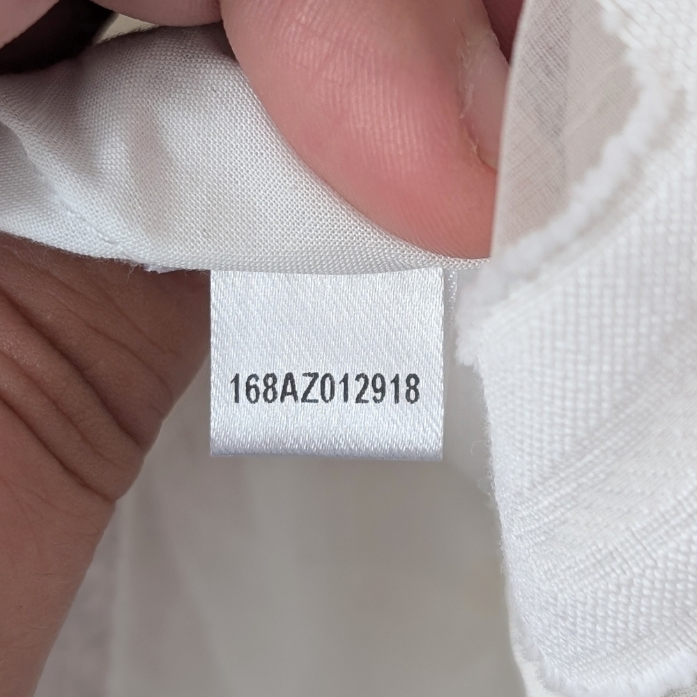 Milly Minis Girls White Silk-Blend Formal Dress In Size 10 - Picture 9 of 12